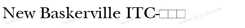 New Baskerville ITC字体转换